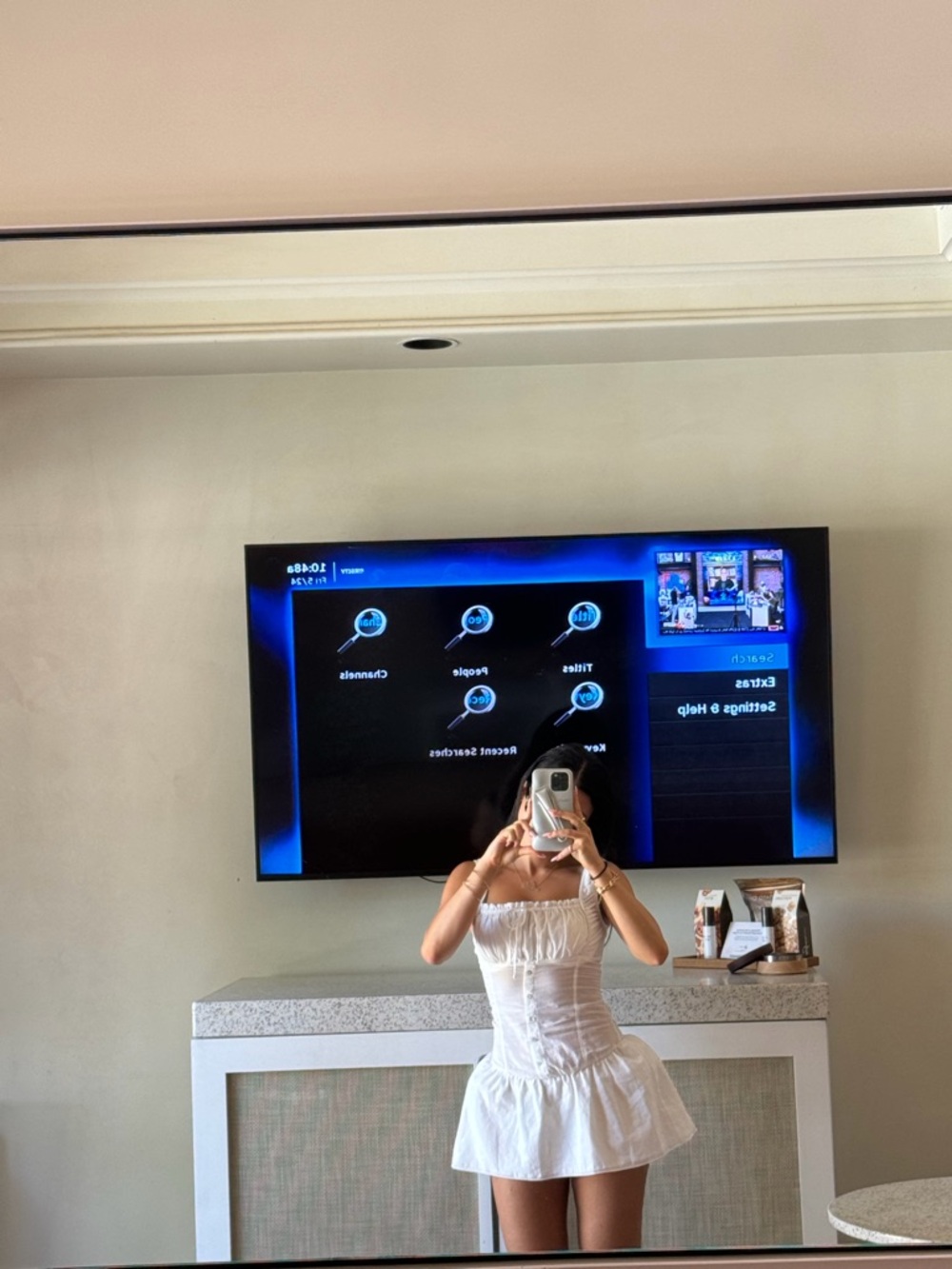 Frankie's Bikinis White Mini Dress